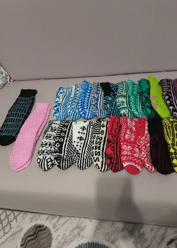 23 adet kadın örgü patik - Görsel 8