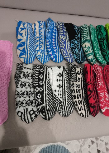 23 adet kadın örgü patik - Görsel 4