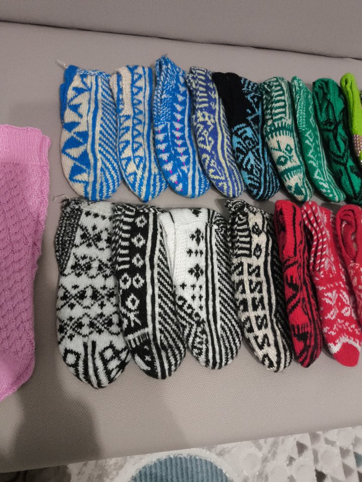 23 adet kadın örgü patik - Görsel 4