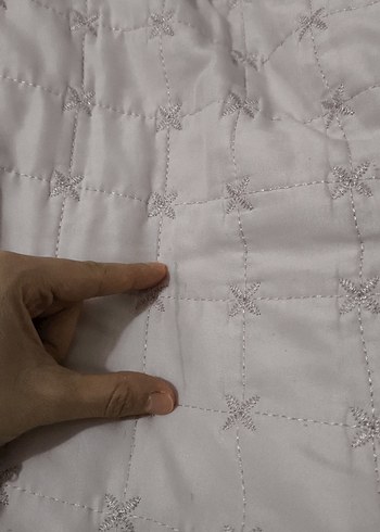 Pembe Nakışlı Çift Kişilik Yatak Örtüsü Seti - Görsel 8