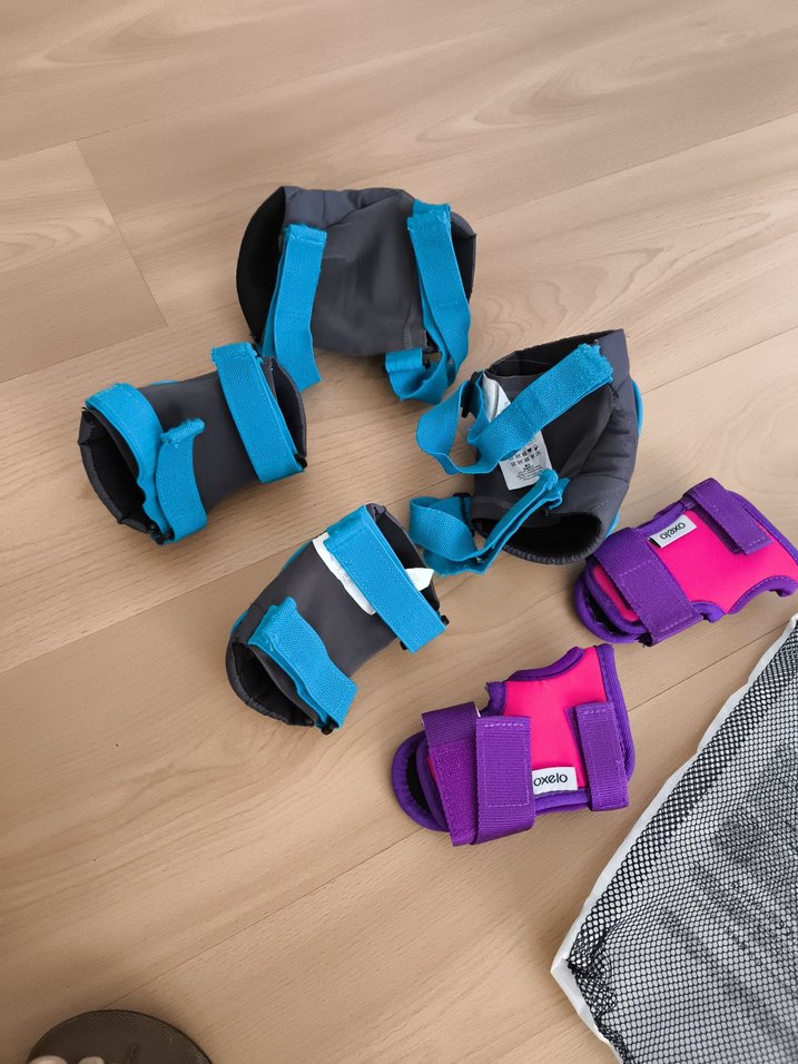 Çocuk Koruyucu Seti Mavi ve Mor Dizlik - Görsel 4