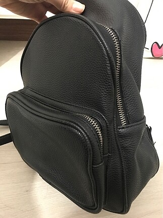  Beden siyah Renk Deri sırt çantası