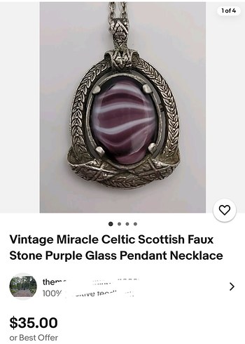 Eşi benzeri yok Miracle pendant 1960 ORJİNAL - Görsel 7