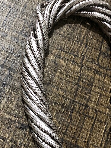 SILVER SNAKE CHAIN - YILAN DOLAMA BİLEKLİK döneminden