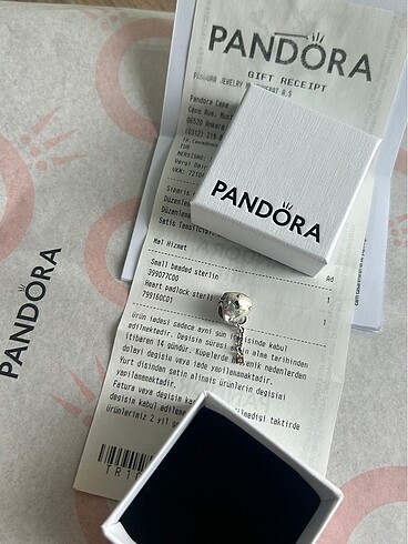 799160C01 SIFIR ürün 14 ayar GERCEK ALTINLI PANDORA