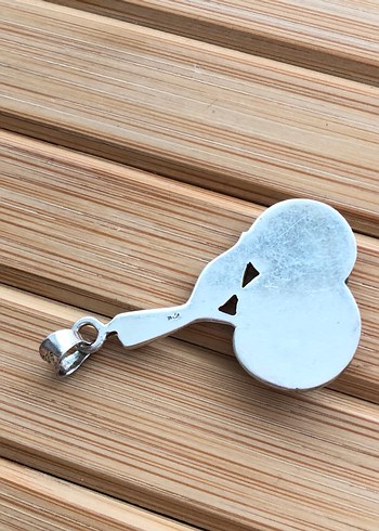 Sterling silver Mini Parlak Payetli Kiraz Kolye GÜMÜŞ SİLVER