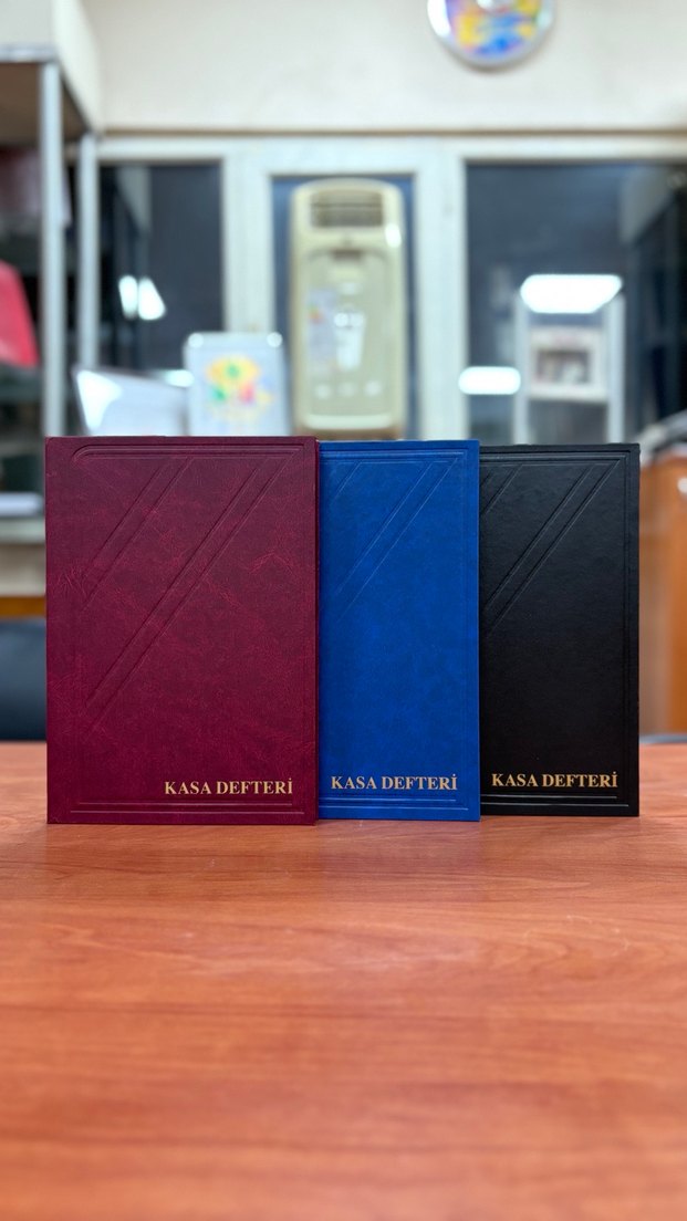 160 Sayfa Kasa Defteri Seti - Siyah, Mavi, Bordo - Görsel 2