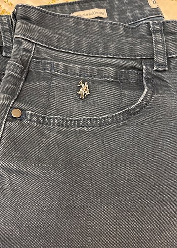 Us polo Gri Erkek Denim Jean - Görsel 2
