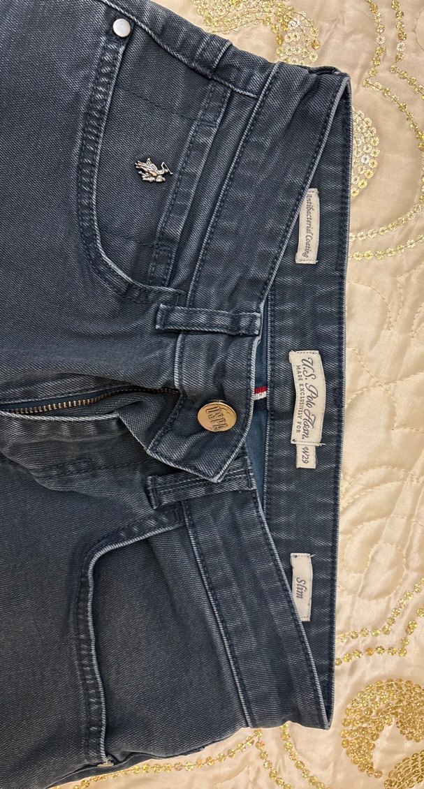 Us polo Gri Erkek Denim Jean - Görsel 3