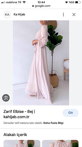 l Beden Ka hijab zarif elbise