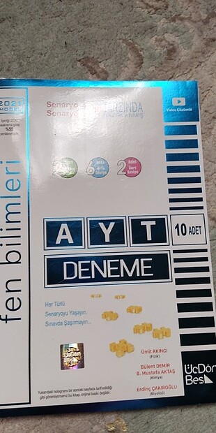 Üç dört beş ayt fen bilimleri denemesi