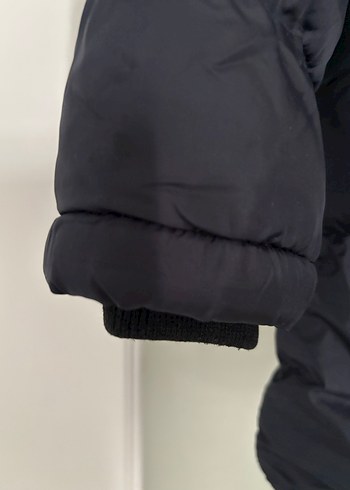 Siyah Fermuarlı Kadın Midi Kış Montu - Görsel 3