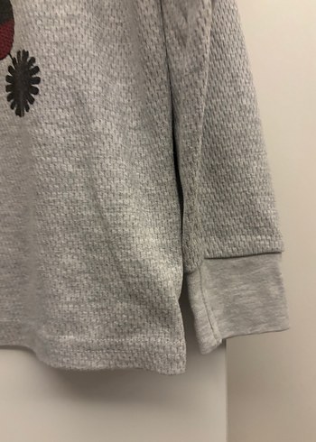 Gri Erkek Çocuk Uzun Kollu Baskılı Sweatshirt - Görsel 6