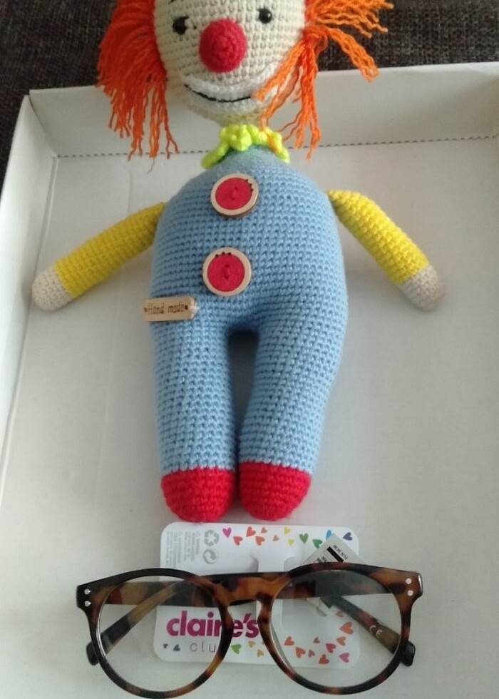 Amigurumi bebek  ve gözlük - Görsel 4