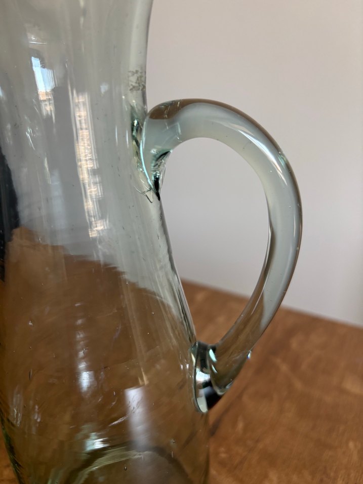 Saplı Şeffaf Cam Sürahi - Görsel 3