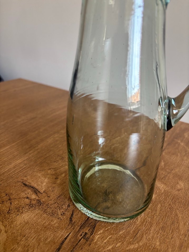 Saplı Şeffaf Cam Sürahi - Görsel 2