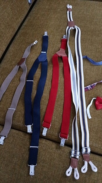 Erkek çocuk aksesuar pantolon askı papyon - Görsel 2