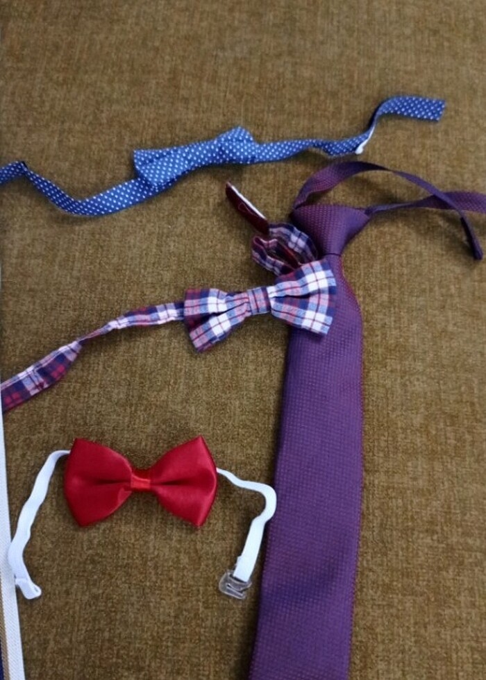 Erkek çocuk aksesuar pantolon askı papyon  - Görsel 5