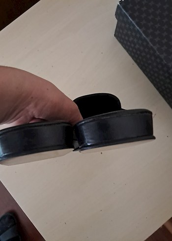 İnci Siyah Yılan Desenli Erkek Ev Terliği - Görsel 4