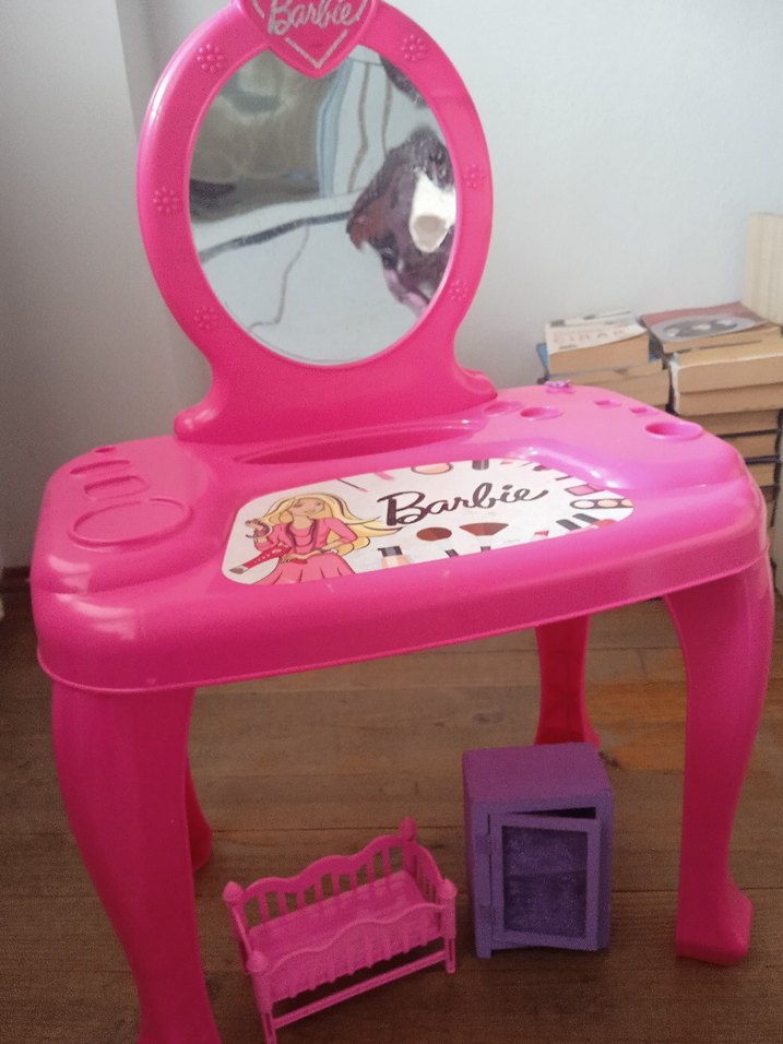 Pembe Barbie Çocuk Şifonyeri - Görsel 5