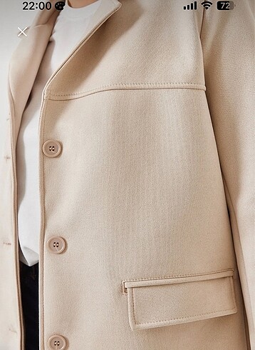 40 Beden ten rengi Renk Bianco Lucci Blazer Ceket