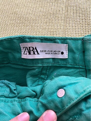 Zara zara yeşil pantolon