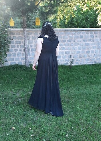 44 Beden siyah Renk Abiye