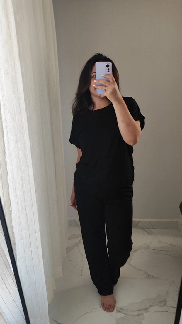 Siyah Rahat Kesim takım - Görsel 4