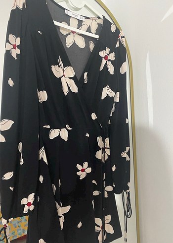 Uzun Kollu Siyah Midi Elbise - Görsel 2