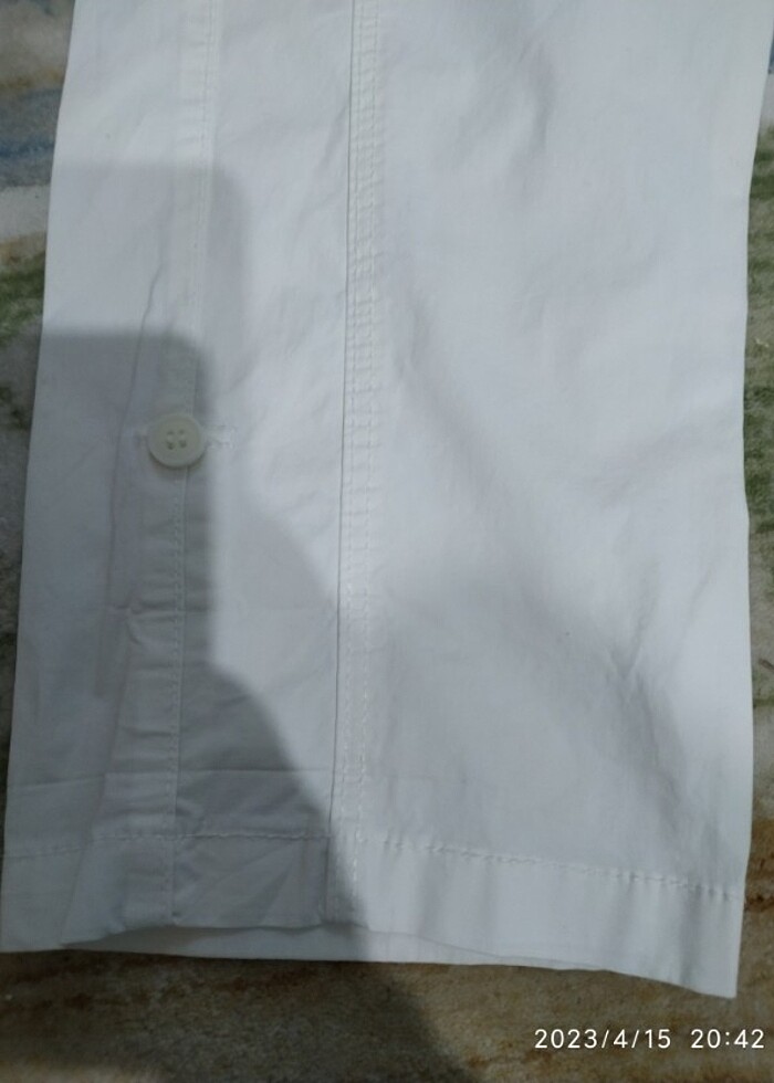 Beyaz yazlık kalem.pantalon - Görsel 3