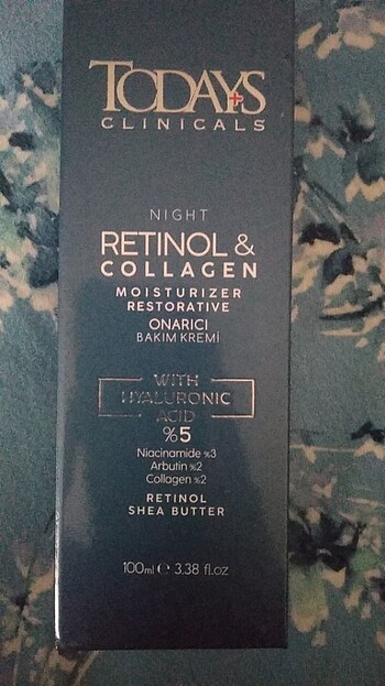 Retinol ve kolagenli nemlendirici 