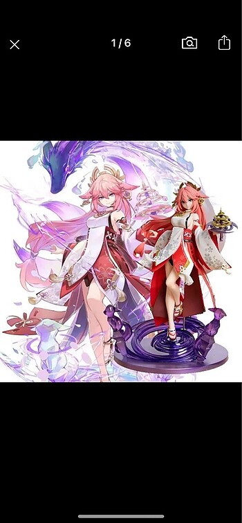 genshin impact yea miko figür