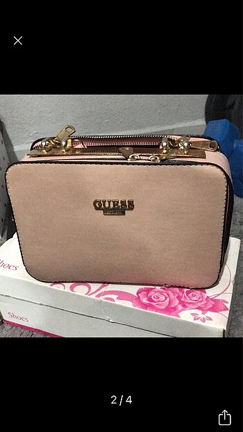 Guess Pembe guss çanta