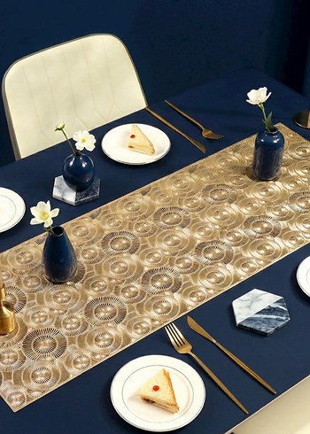 Modern Örgülü Masa runner sofra sunum - Görsel 3