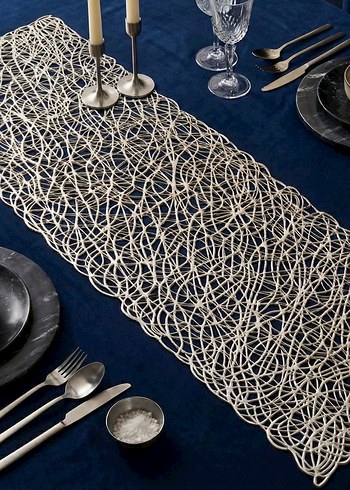 Modern Örgülü Masa runner sofra sunum - Görsel 2