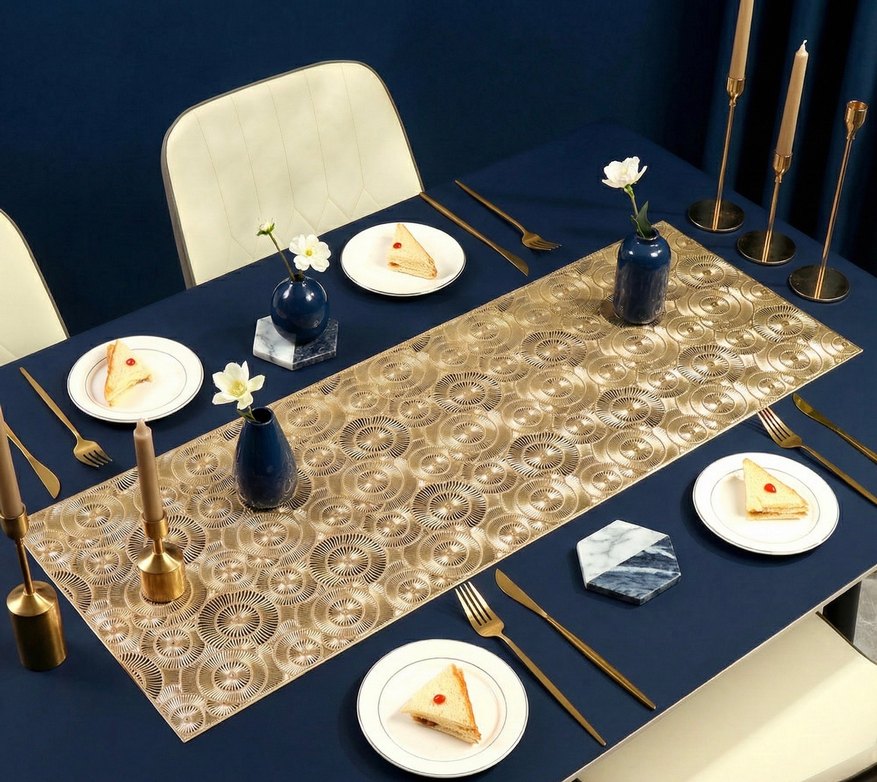 Modern Örgülü Masa runner sofra sunum - Görsel 3