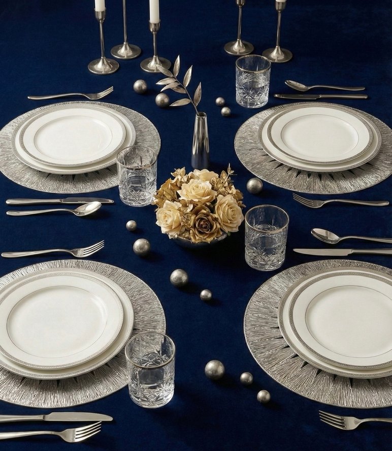 Parlak Altın Modern Gümüş  Klasik Amerikan Servisi - Görsel 2