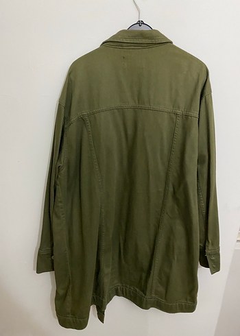 Kadın Haki kot ceket - Görsel 2