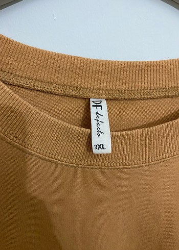 Bej Kadın Basic Sweatshirt - Görsel 5