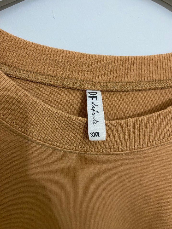 Bej Kadın Basic Sweatshirt - Görsel 5