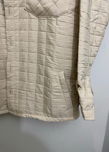 Bej Düğmeli Uzun Kollu Kadın Ceket - Görsel 3