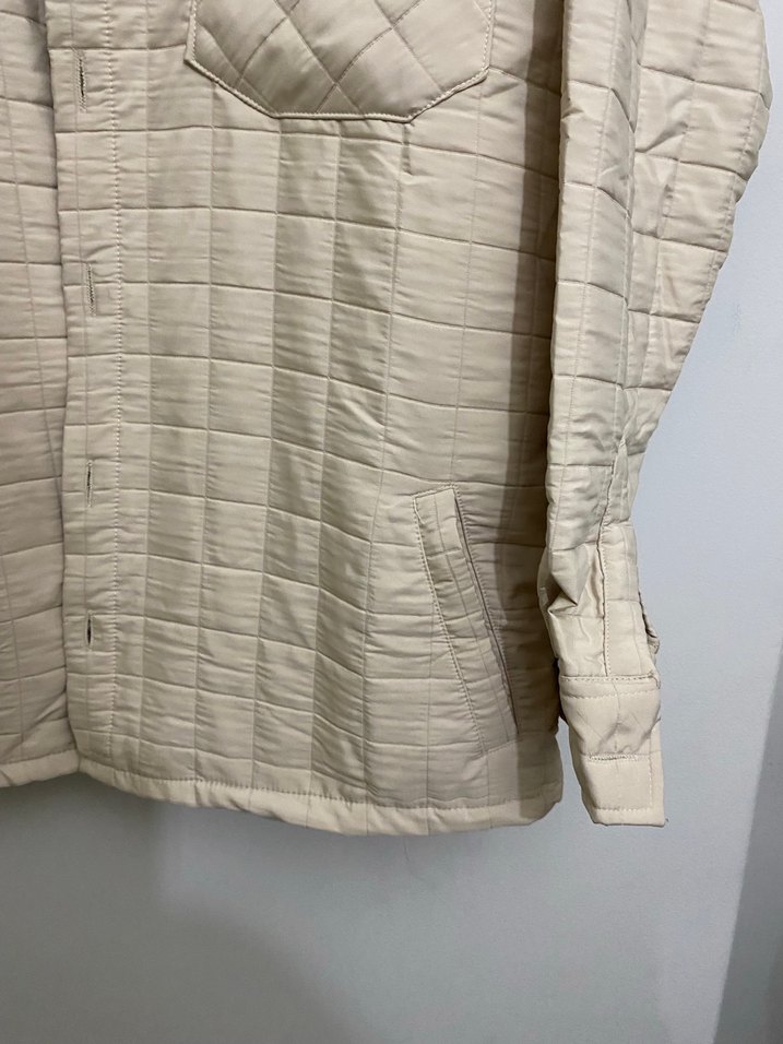 Bej Düğmeli Uzun Kollu Kadın Ceket - Görsel 3