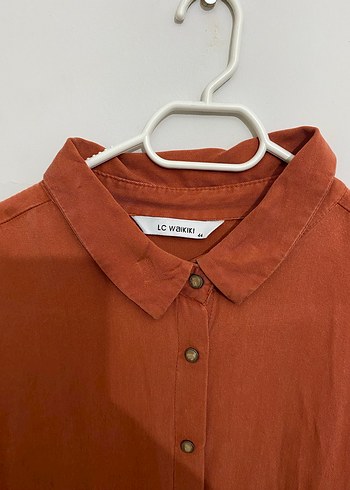 Düğmeli Uzun Kollu Kadın Modest Gömlek - Görsel 2