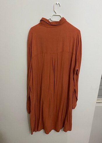 Düğmeli Uzun Kollu Kadın Modest Gömlek - Görsel 3