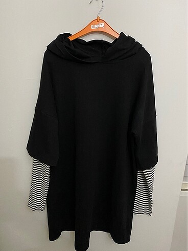 Siyah sweat tunik