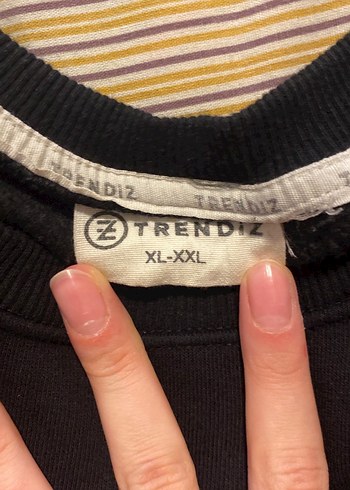 Diğer Kadın Siyah Oversize Sweatshirt