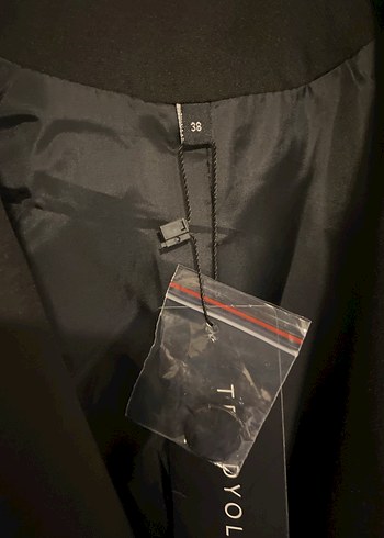 38 Beden Düğmeli Siyah Kadın Blazer Ceket