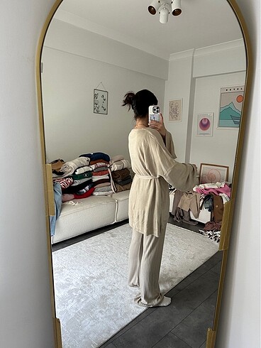 m Beden camel Renk İkili takımmm