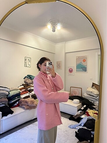 m Beden pembe Renk Pembe kaban