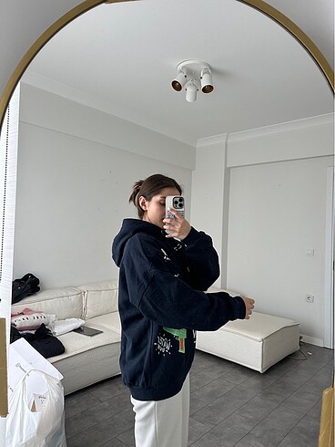 m Beden Desenli Sweatshirt